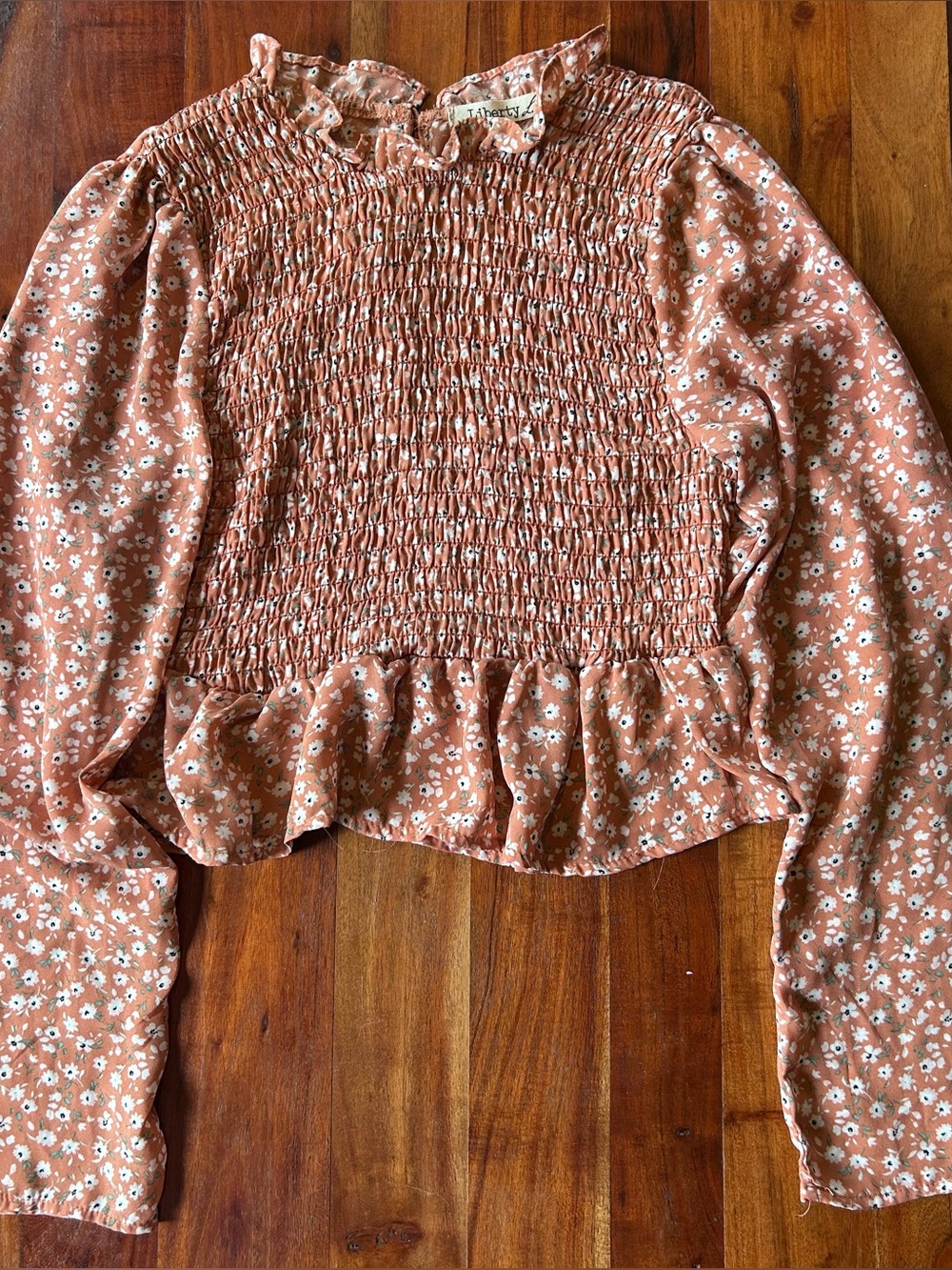 Liberty Love Floral long Sleeve Blouse Small